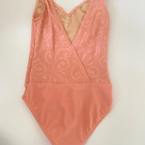 Wear Moi Leotard Peach Pink, Size 10/12 Child - Picture 2 of 5